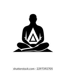 Find your inner peace with our calming meditation logo design. This elegant illustration is perfect for wellness and mindfulness brands.