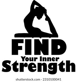 Find Your Inner Strength: Motivational Typography T-shirt, Unleash Your Inner Strength: Inspirational Typography Tee