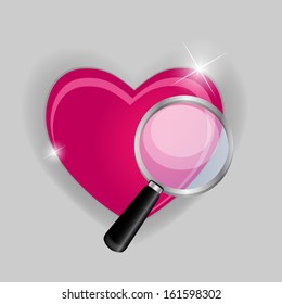 Find your love symbol vector illustration