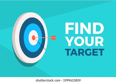 Find Your Target Aim Background Banner