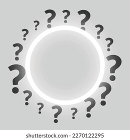 find your way a question mark background for tips and quiz vector 