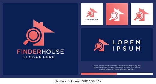 Finder house logo design template