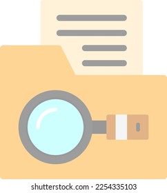 FInder Line Flat Light Vector Icon Design