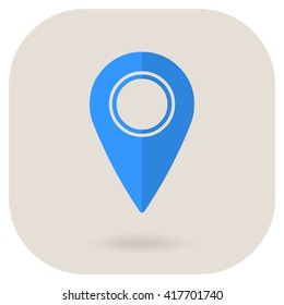 Finder pin internet Color Flat Icon.
A vector illustration of an inter net locator icon.
Pointer for web information.