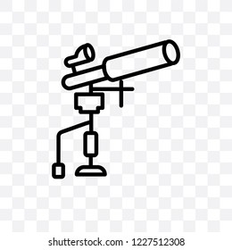 Finderscope vector linear icon isolated on transparent background, Finderscope transparency concept can be used for web and mobile