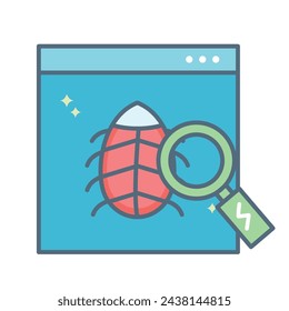 Finding a bug with coding on internet. Interface of bug on website