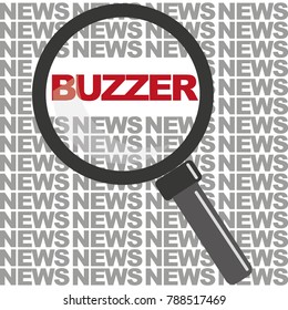 finding buzzer - loop - vector illustration