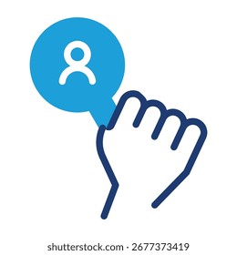 finding candidates colored icon vector design good for web or mobile app