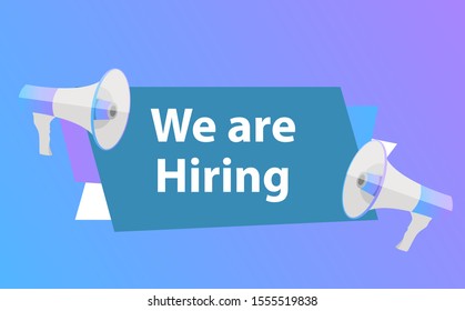 Finding employee  design concept. HR job seeking. Vector illustration EPS10