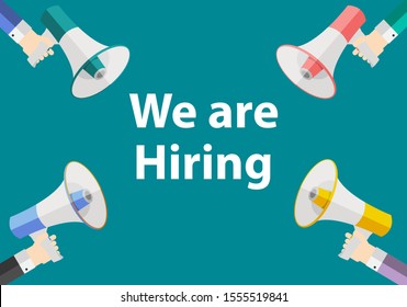Finding employee  design concept. HR job seeking. Vector illustration EPS10