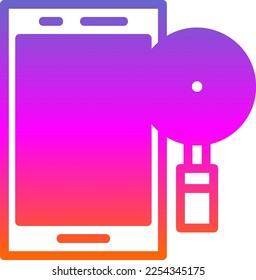 Finding Line Gradient Vector Icon Design