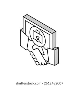 finding partners crisis isometric icon vector. finding partners crisis sign. isolated symbol illustration