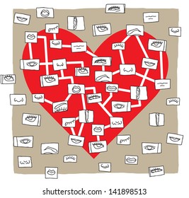 Finding a person in his heart. Something that draws us in person. What do we pay attention to the conversation. Bulletin board