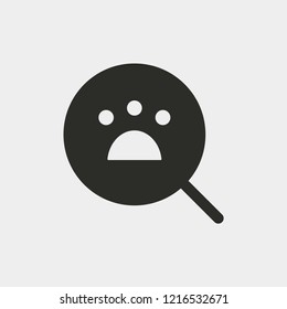 Finding pet icon isolated on background. Animal care symbol modern, simple, vector, icon for website design, mobile app, ui. Vector Illustration