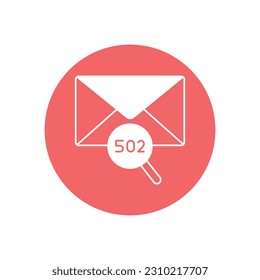 Finding postal code  Vector Icon with trendy background colors that can easily edit or modify

