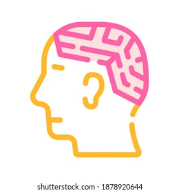 finding solution, maze color icon vector. finding solution, maze sign. isolated symbol illustration