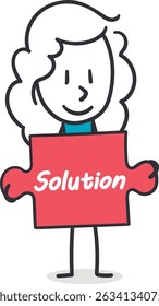 Finding the Solution with puzzle piece. Concept of problem-solving, achieving a breakthrough