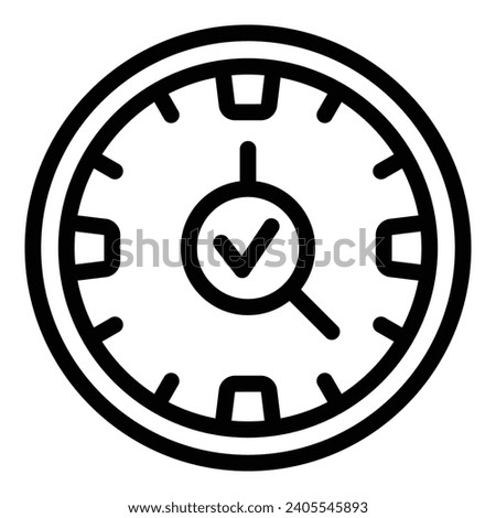 Finding solutions icon outline vector. Making right decisions. Options insight examination