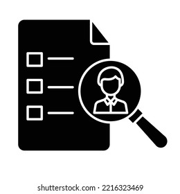 Encontrar el icono del vector de glifos del personal que se puede modificar fácilmente

