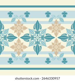 Fine Art Elaborate Handmade Table cloth frame luxury ornament scroll medieval baroque gold blue design seamless border pattern. Opulence Abstract Spade Blooming for fashion Clothes fashion garment rug