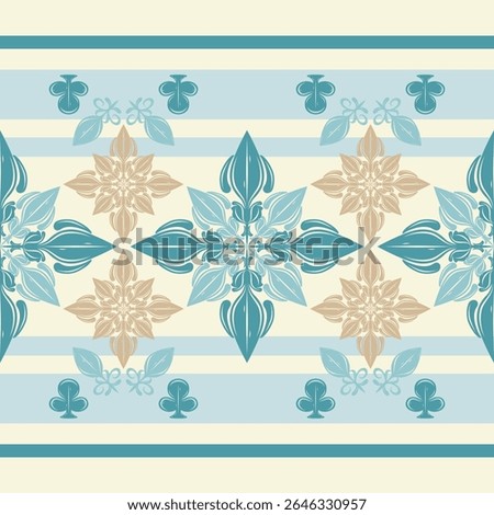 Fine Art Elaborate Handmade Table cloth frame luxury ornament scroll medieval baroque gold blue design seamless border pattern. Opulence Abstract Spade Blooming for fashion Clothes fashion garment rug