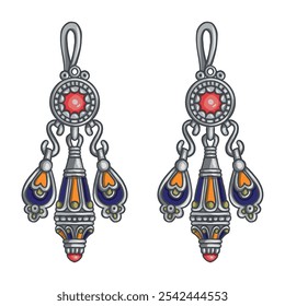 Fine Berber Earrings Algerian jewelry