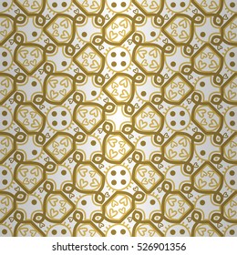 Fine decorative seamless pattern background in maze style. Contemporary texture. Clean tessellated repeatable backdrop. Shining, symmetric design for wallpaper, textile, web or other purpose.