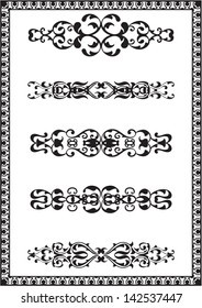 Fine design elements is iolated on white