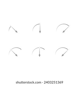 fine dial set. semi-circle dial set. dial group for sports, education, business world