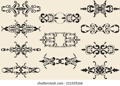 Fine divide lines is on beige