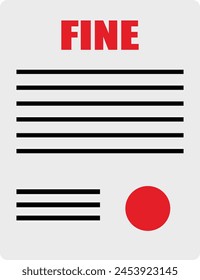 Fine Document vector image or clipart for background or project