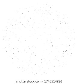 Polvo fino. Textura abstracta granulada en un fondo blanco. Estilo de puntillismo. Resumen de ilustraciones del globo sobre fondo blanco.  Pintar spray, soltar. Ilustración del vector