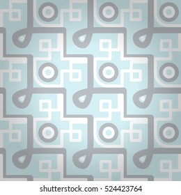 Fine fancy seamless pattern background in tribal style. Contemporary tracery. Compound medley repeatable backdrop. Shining, symmetrical design for game, ads, fabric or other purpose.