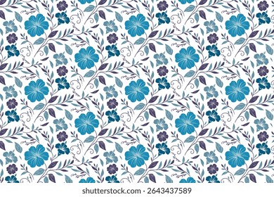 fine floral texture featuring minimal hand drawn flowers and delicate line details for fashion fabric packaging and kitchen textile ideas


