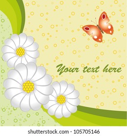 Fine flower. Floral background.