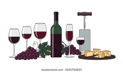 A Fine Glass of Wine and an Evening of Cheese
