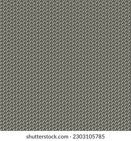 Cuchillo gris fino. La textura de un suéter o jersey de algodón. Detalle, tela de fibras trenzadas. vector abstracto.