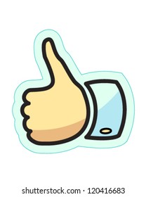 Fine. A hand with a raised finger.