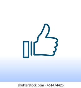  Fine icon Flat. 