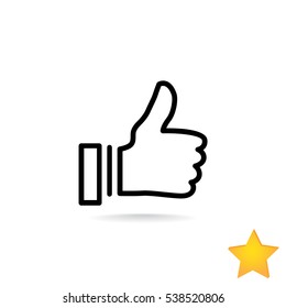  Fine icon Flat. 