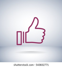  Fine icon Flat. 