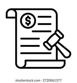 Ilustração fina do vetor de estilo da linha do ícone