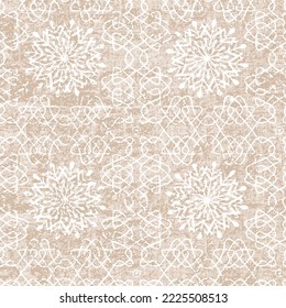 fine lace texture pattern with floral elements + Elegant and beautiful flower lace texture for wedding christmas floral on beige background.