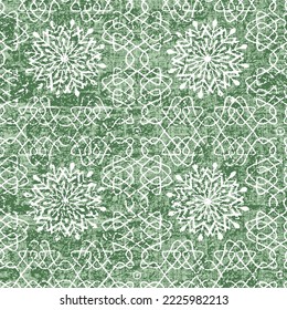 fine lace texture pattern with floral elements + Elegant and beautiful flower lace texture for wedding christmas floral on green background.