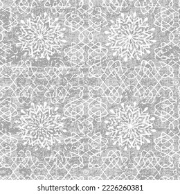 fine lace texture pattern with floral elements + Elegant and beautiful flower lace texture for wedding christmas floral on grey background.