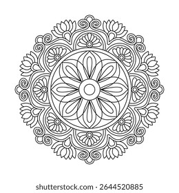 Fine Line Bloom Radiating Zen Balance