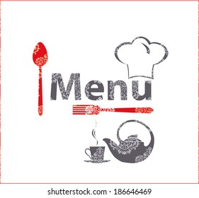 Fine menu for cafe, restaurant.