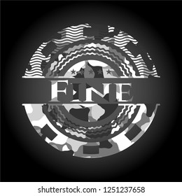 Fine on grey camo pattern