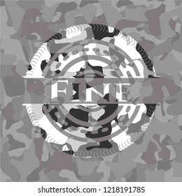 Fine on grey camo texture