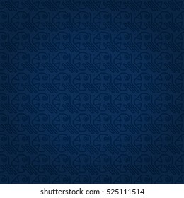Fine ornamental seamless pattern background in labyrinth style. Modern tracery. Complicated medley repeatable backdrop. Colorful, symmetrical design for carpet, game, packing-paper or other purpose.